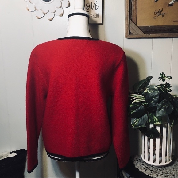 Appleseeds 100% Boiled Wool Cardigan - Picture 2 of 4